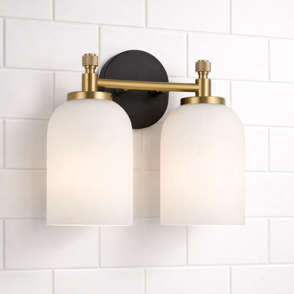 Vortex Traditional Style Two Lights Vanity Over Bathroom Mirror Wall S