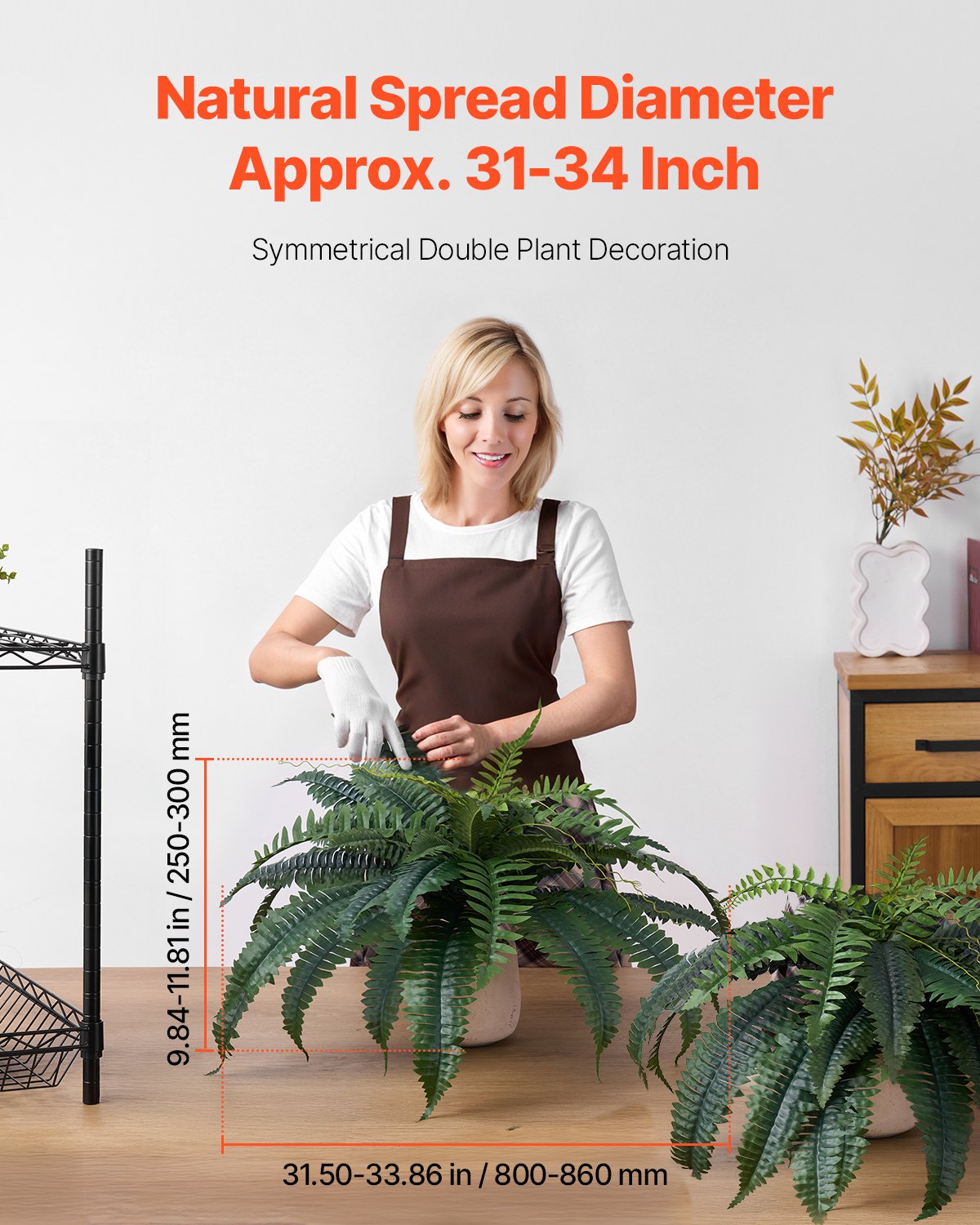 Artificial Ferns 2 Pcs