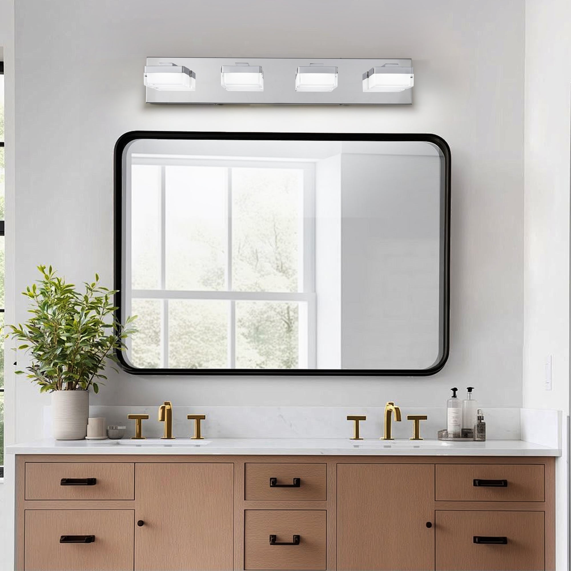 Modern Chrome LED Vanity Light
