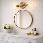 Reverie Double Lights Bathroom Wall Sconce Over Mirror Bedroom Hallway