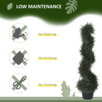 3FT Topiary Artificial Faux Cedar Tree Spiral Fake Plant
