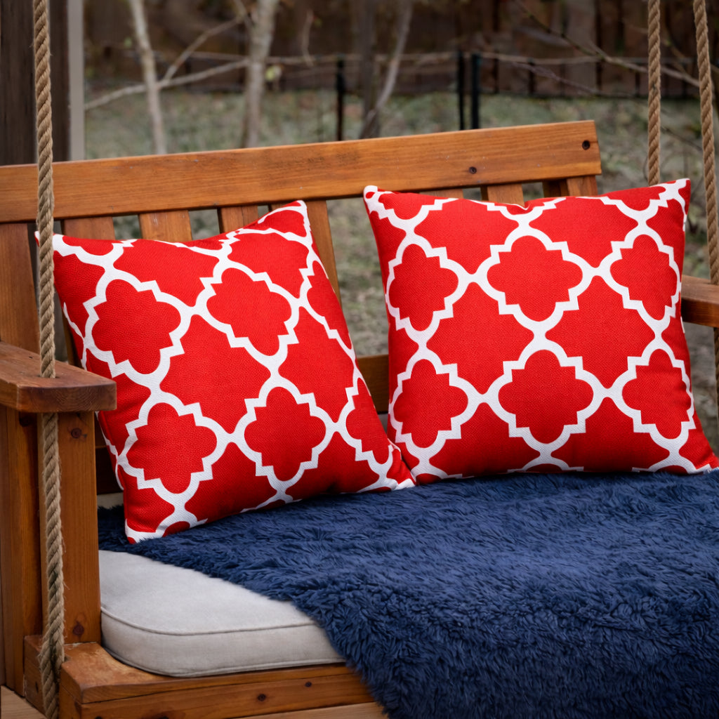 2 Pack Outdoor Throw Pillows