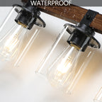 35 Rustic 5-Light Vanity Light