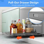 1Pc 2Tier Pull Out Under Sink Organizer Cabinet Organizer With Sliding