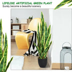 1PC 35.5 Inches Indoor And Outdoor Decoration Fake Snake Plant Artific