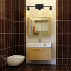 1Pc 3-Light Wall Sconce Lighting With Clear Glass Shade Bathroom Vanit