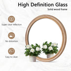 27.5 Inches Round Wall Mirror For Bathroom Vanity