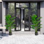 5 Feet Artificial Tree Faux Monstera Deliciosa Plant For Home Indoor A