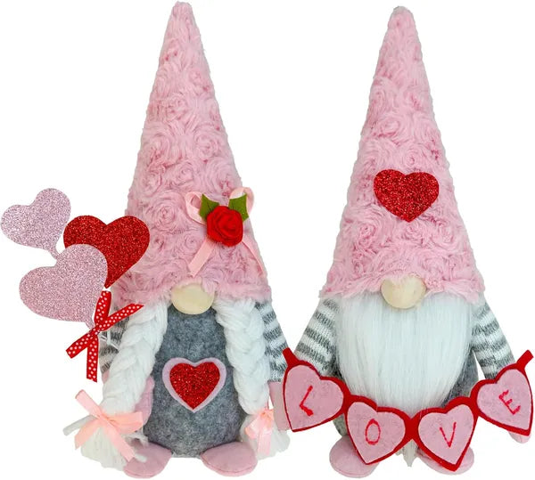 Valentine Gnomes Decorations For Home Valentines Day Tiered Tray Decor