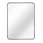 22x30 Inch Silver Metal Framed Rectangular Bathrrom Mirror For Wall.
