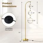 3-Circle LED Floor Lamp