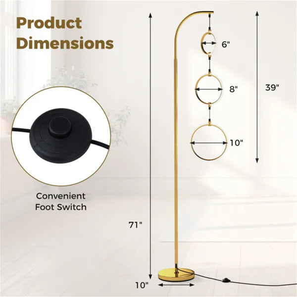 3-Circle LED Floor Lamp