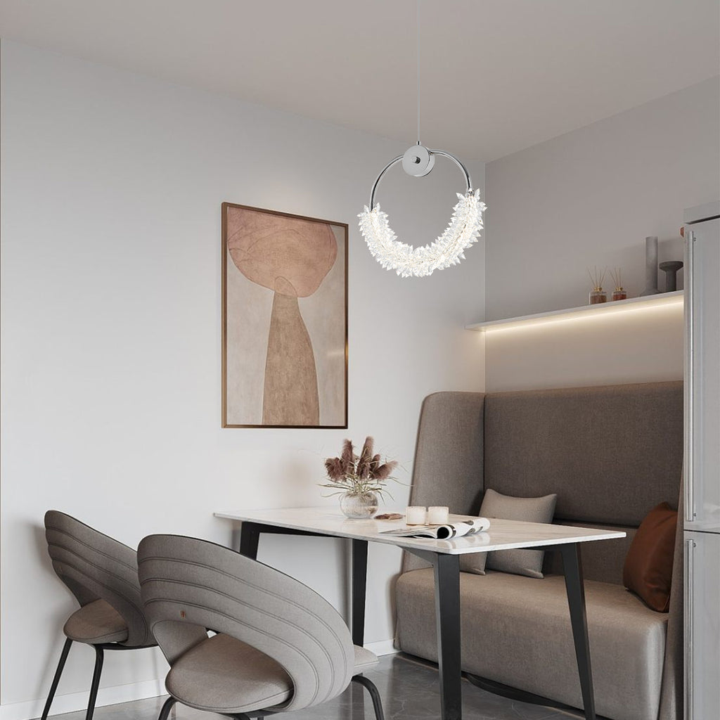 Modern Crystal Chandelier Bedside Lamp Cristal LED Hanging Bar Lightin