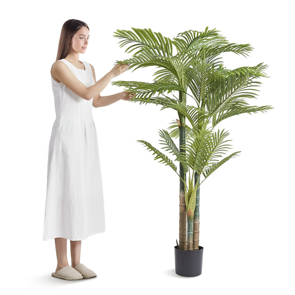 Artificial Gold Cane Palm Tree