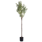 1Pc 5.9FT Artificial Olive Tree Tall Fake Olive Plant Faux Potted Oliv