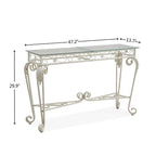 Modern Glass Console Table | 2-Tier Structure