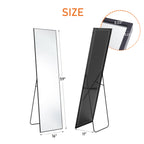 Full-Length Floor Mirror, 63 x 20 Inch, Free Standing or Wall Leaning