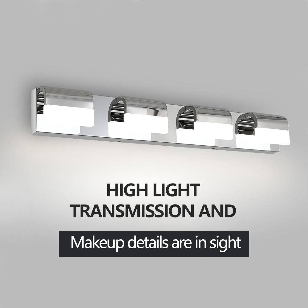 Modern Bathroom Vanity Lighting 4-Light LED Vanity Lights Over Mirror