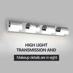 Modern Bathroom Vanity Lighting 4-Light LED Vanity Lights Over Mirror