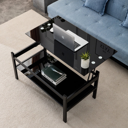 Glass Coffee Table | Lift Top Design
