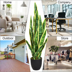1PC 35.5 Inches Indoor And Outdoor Decoration Fake Snake Plant Artific