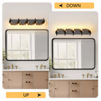 Bathroom Light Fixtures Over Mirror 5-Lights Bathroom Vanity Light Wit