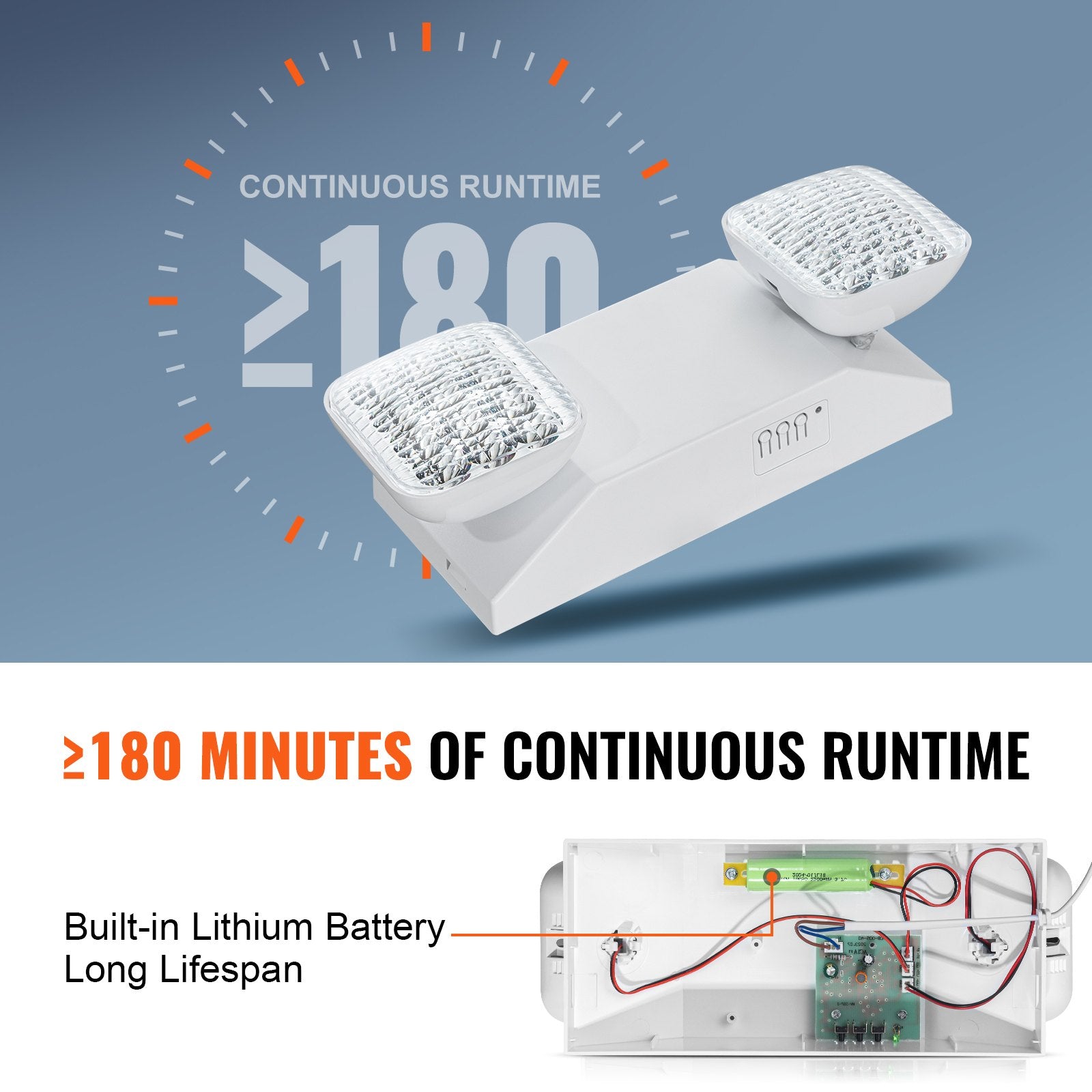 6 Pack Commercial Emergency Light