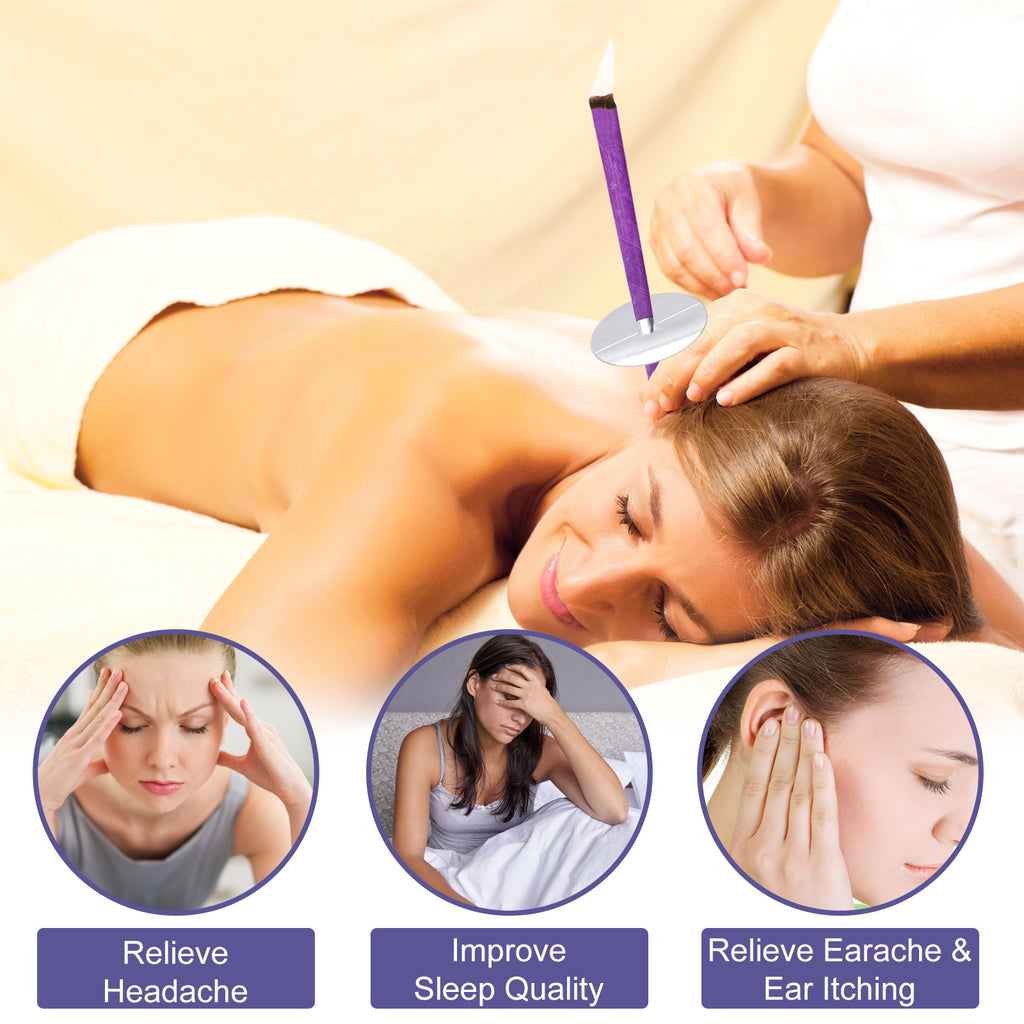 Ear Care Aromatherapy Ear Candle Wax Cleaning Set Relaxing Stress Reli