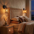 Reef Single Lights Wall Sconce With Natural Rattan Shade Rustic Wicker