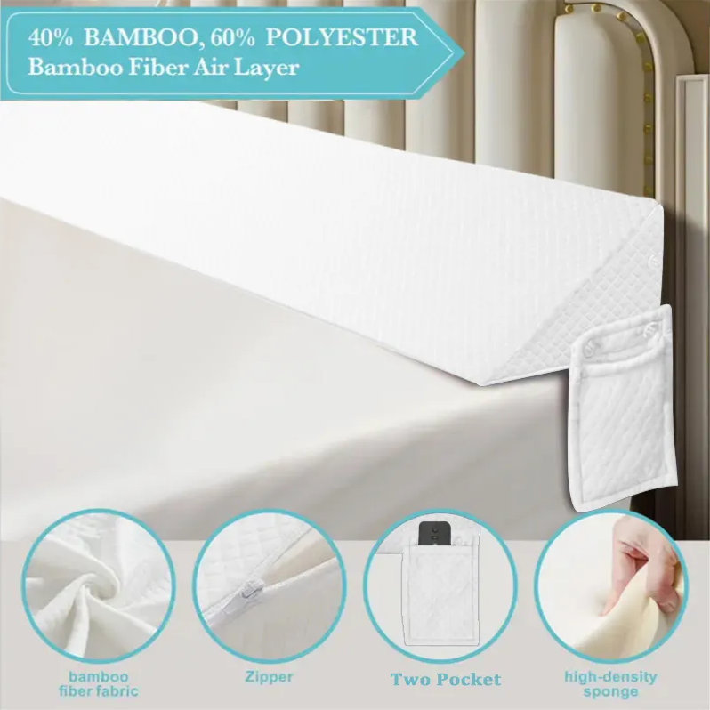 Air Layer Fabric Gap Pillow Diamond-shaped Pocket137x24.5x15cm