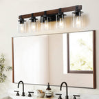 35 Rustic 5-Light Vanity Light