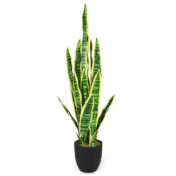 1PC 35.5 Inches Indoor And Outdoor Decoration Fake Snake Plant Artific