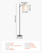 Floor Lamp Dimmable Color Temperature Living Room Lamp With Remote Con