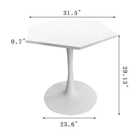 Modern Hexagonal Coffee Table | Lift-Top Design