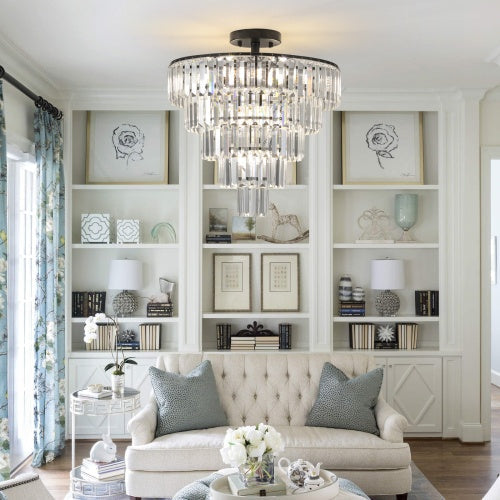 Large Crystal Chandelier |  Modern Design