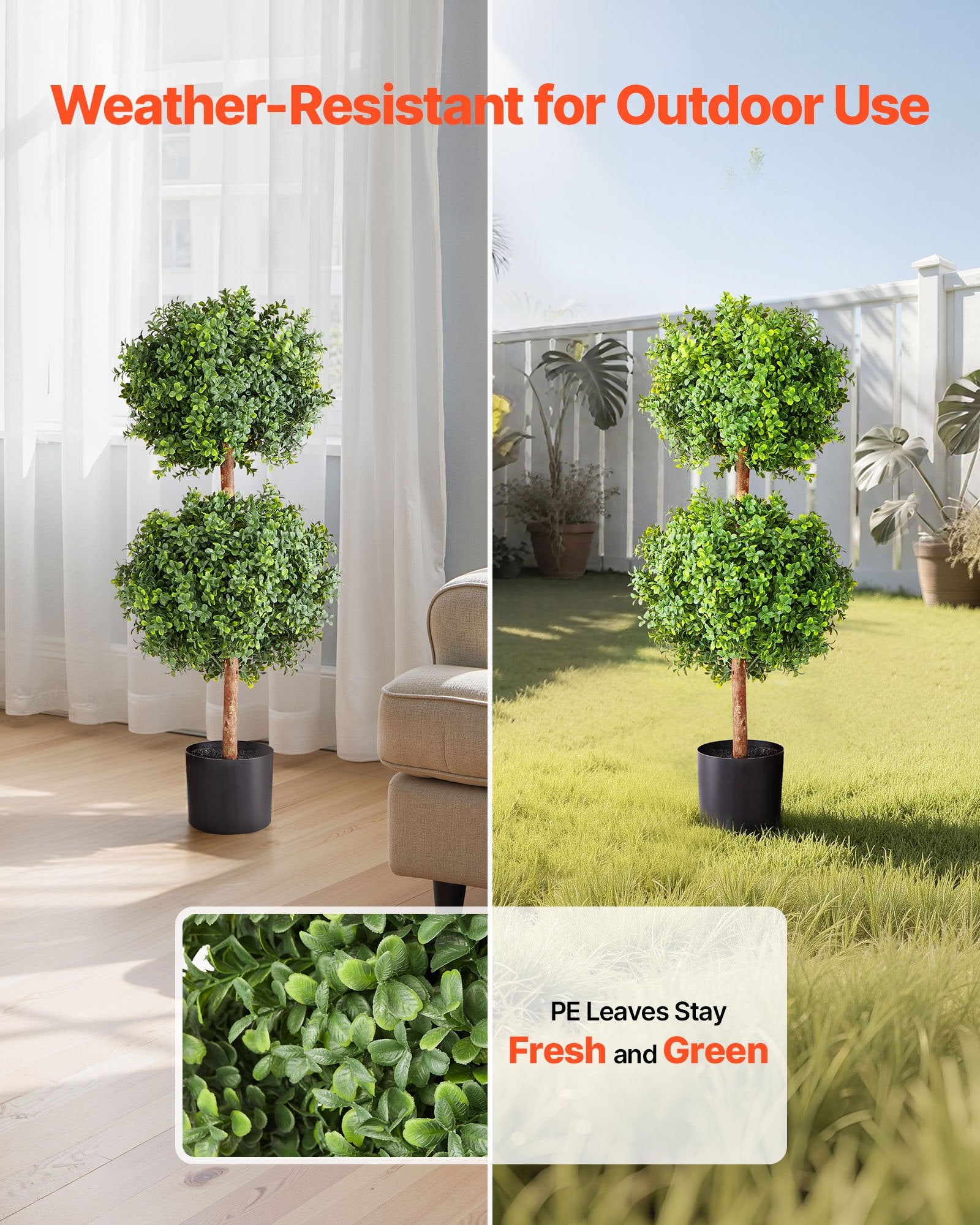 Artificial Topiary Boxwood Double Ball