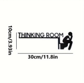 1pc Modern Metal Toilet Door Sign