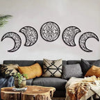 Crescent Moon Wall Art Set Of 5