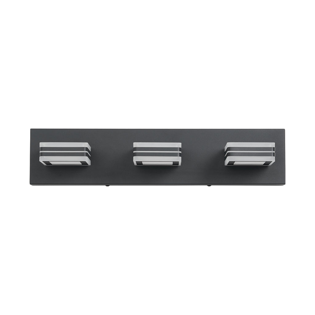 Matte Black Vanity Light Fixtures 3 Lights Up And Down LED Modern Bath