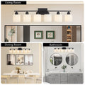 6-Light Black Vanity Lights
