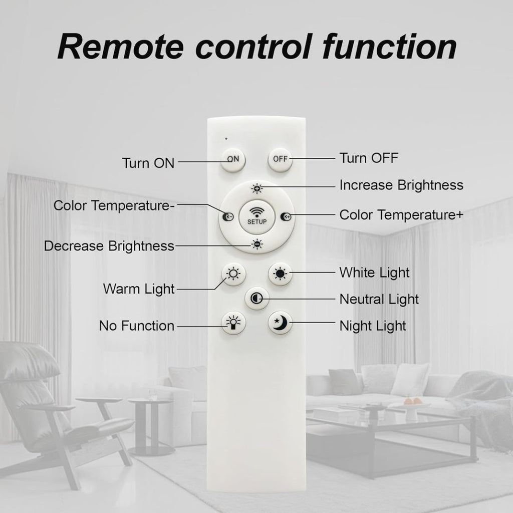Modern LED Ceiling Light, 4-Head Acrylic Flush Mount