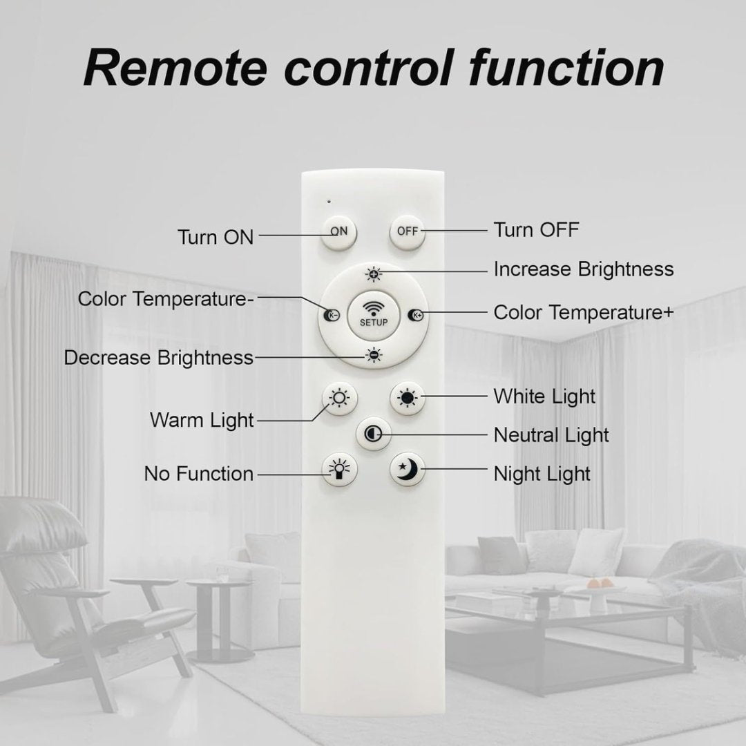 Modern LED Ceiling Light, 4-Head Acrylic Flush Mount