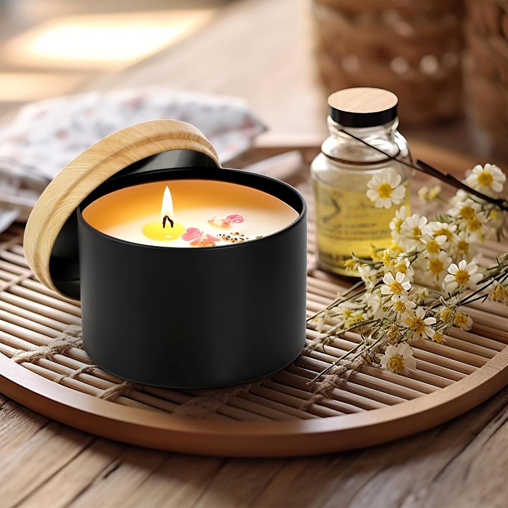 Set Of 12 Transparent Airtight Odor-Proof Candle Jars