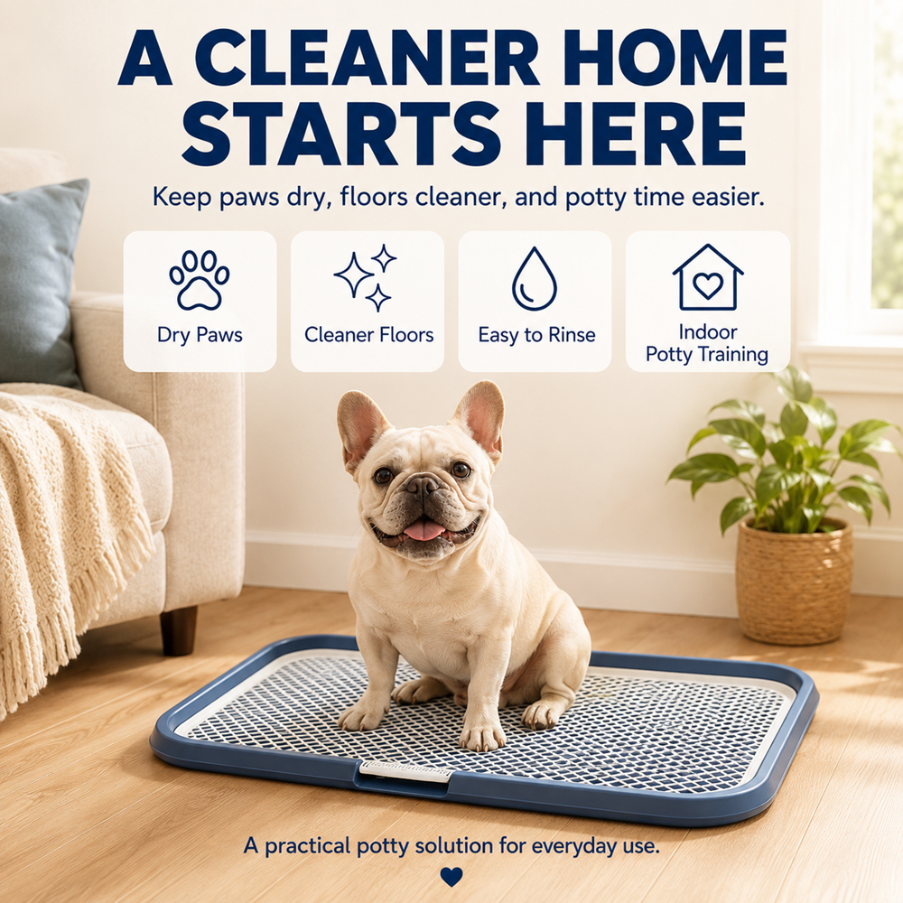 Dog Potty Tray With Removable Grating