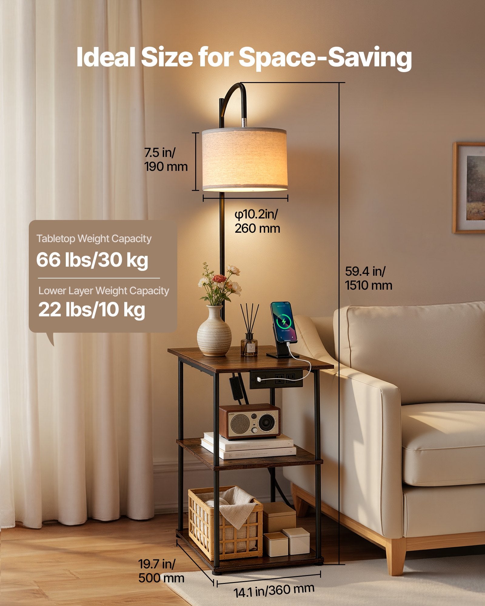 Floor Lamp With Table