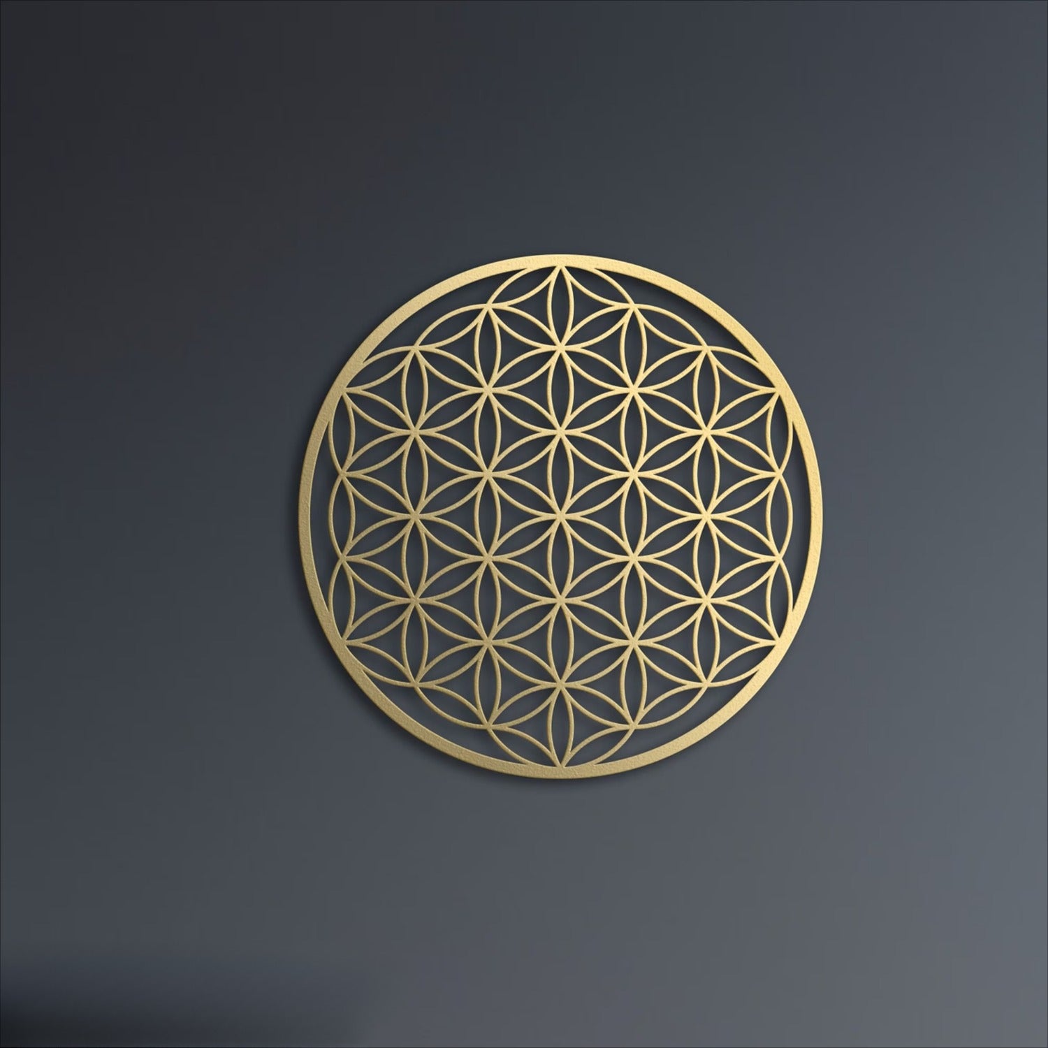 Zen Lotus Metal Wall Art Boho Chic Floral Hanging For Living Room Bedr