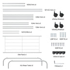 1Pc Garment Hanging Rack Clothing Hanging Rail Pillow Shoe Display Org