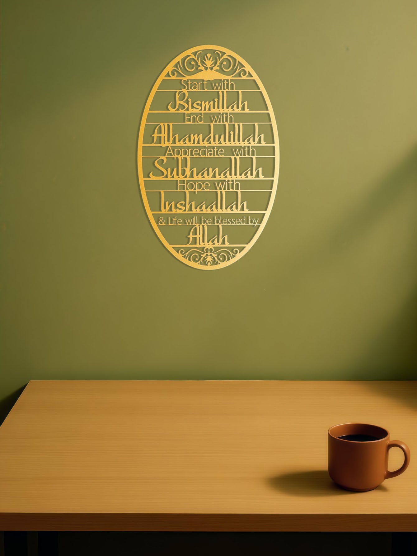 Metal Wall Art-Elegant Home Decor For Study Room