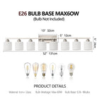 8-Light Bathroom Light Fixtures