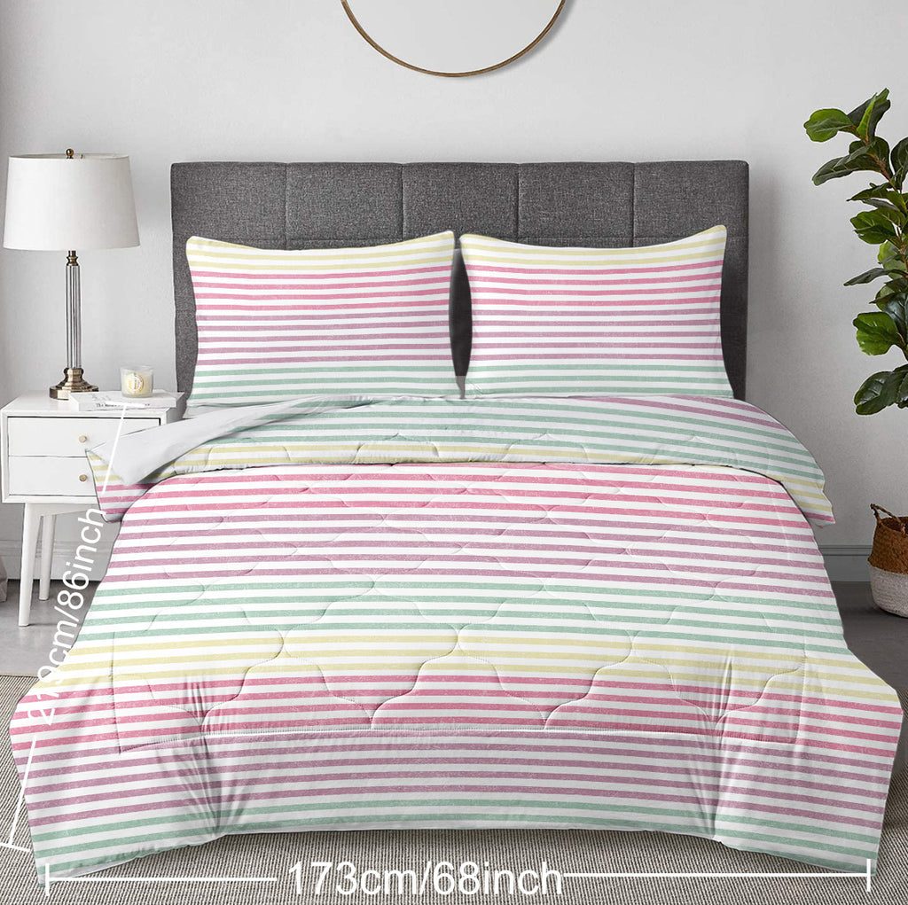 Striped Comforter Set Full Size
